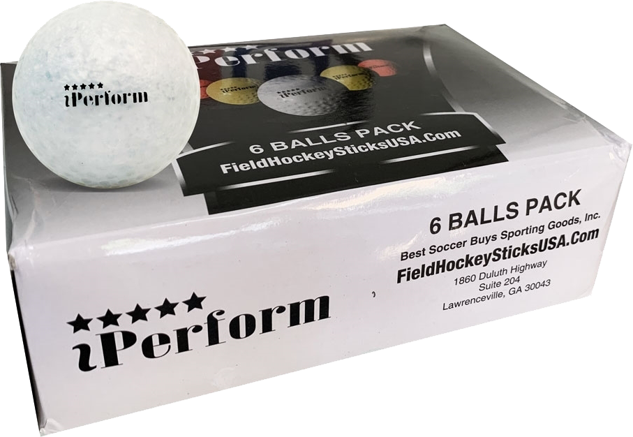 Silver Field Hockey Balls Six Pack